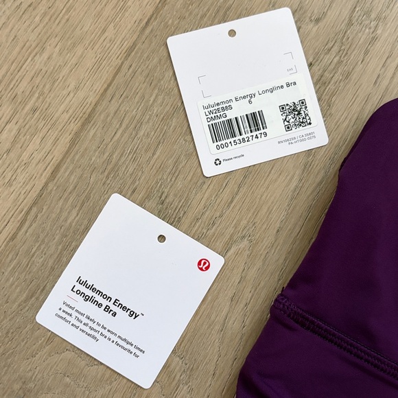 lululemon athletica Deep Purple Crisscross Sports Bra - Picture 2 of 14
